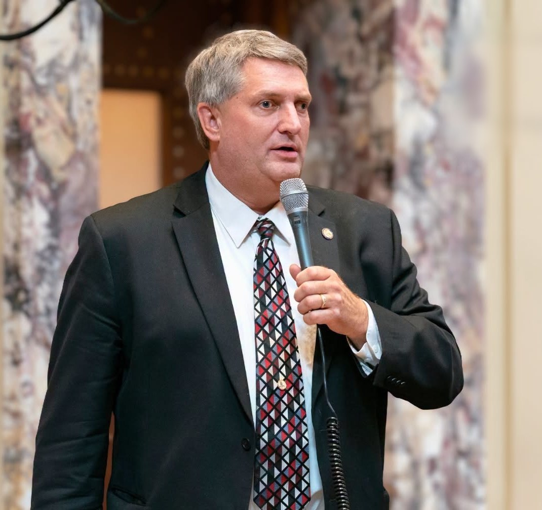 Senator Torrey Westrom speaking in the Minnesota Senate chamber